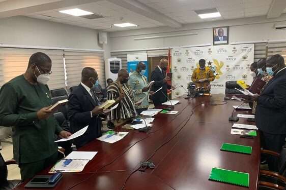 The nominees taking the oaths of office and secrecy