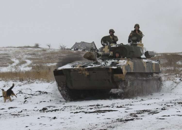 Ukraine Crisis: Russia Faces Nord Stream 2 Pipeline cut Threat 1 Ukrainian soldiers are facing some 100,000 Russian soldiers massed on their borders