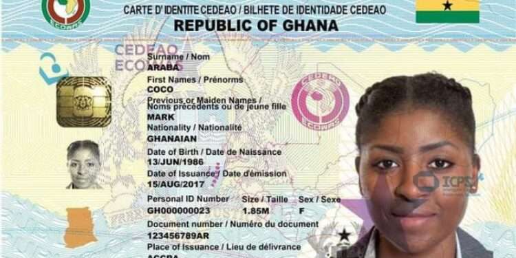 No Ghana Card, No Bank and Other Financial Transactions- BoG 1 Sample of Ghana Card