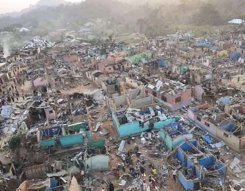Apiate Residents To Be Relocated 1 The state of the Apiate buildings after the explosion