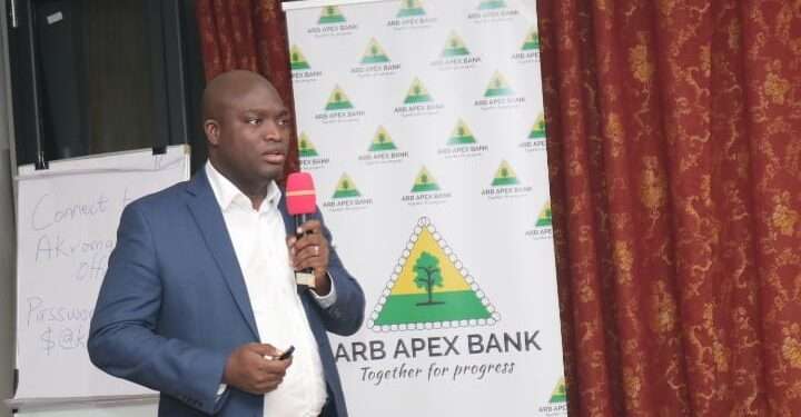 Mobile Money Poses Threat To Rural And Community Banks- Curtis Brantuo 1 Mr. Curtis Brantuo, ARB APEX Bank's Head of Legal and Compliance Department