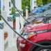 Electric vehicles on charge