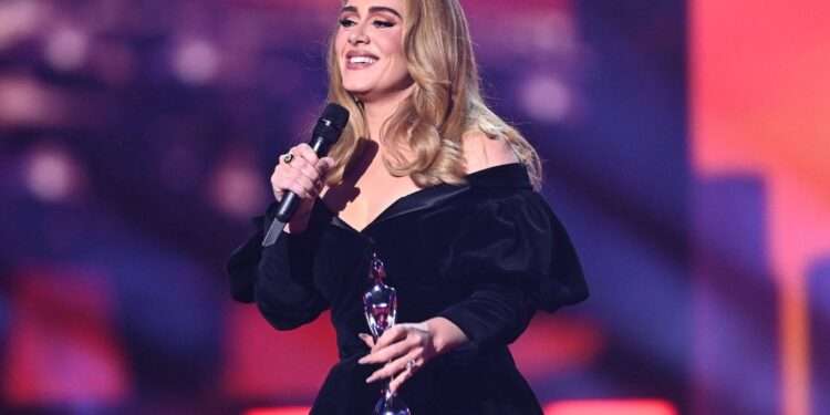 Megastar singer, Adele was the big winner at The Brit Awards last night, scooping three gongs and dedicating her Album of the Year prize to her son, Angelo.