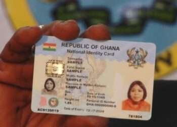 A sample of Ghana Card