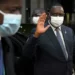 Senegal's President Macky Sall arrives for the second day of an EU-African Union summit at the European Council Building in Brussels, Belgium on February 18, 2022. © John Thys, Reuters