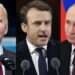 US President, Joe Biden; French President, Emmanuel Macron and Russian President, Vladimir Putin