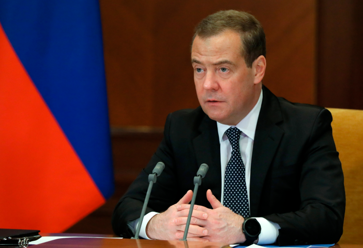 Security Council Deputy Chairman Medvedev warned Moscow may opt out of the last nuclear arms treaty with the US [Yekaterina Shtukina/Sputnik via AP]