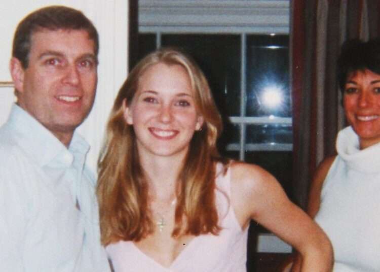 Prince Andrew Settles US Civil Sex Assault Case with Victim 1 Prince Andrew, Virginia Roberts and Ghislaine Maxwell in 2001
