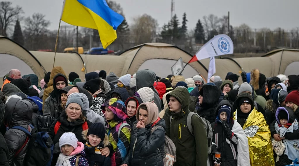 Kremlin's war in Ukraine has pushed more than 1.5 million people across Ukraine's borders Louisa GOULIAMAKI AFP