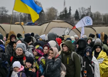 Ukraine Rejects Russian Humanitarian Offer 2 Kremlin's war in Ukraine has pushed more than 1.5 million people across Ukraine's borders Louisa GOULIAMAKI AFP