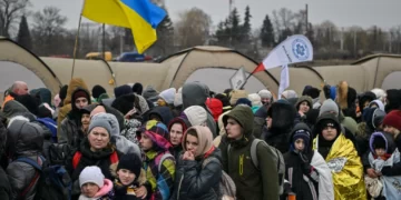 Kremlin's war in Ukraine has pushed more than 1.5 million people across Ukraine's borders Louisa GOULIAMAKI AFP