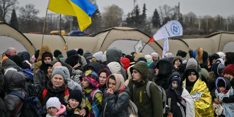 Ukraine Rejects Russian Humanitarian Offer 1 Kremlin's war in Ukraine has pushed more than 1.5 million people across Ukraine's borders Louisa GOULIAMAKI AFP