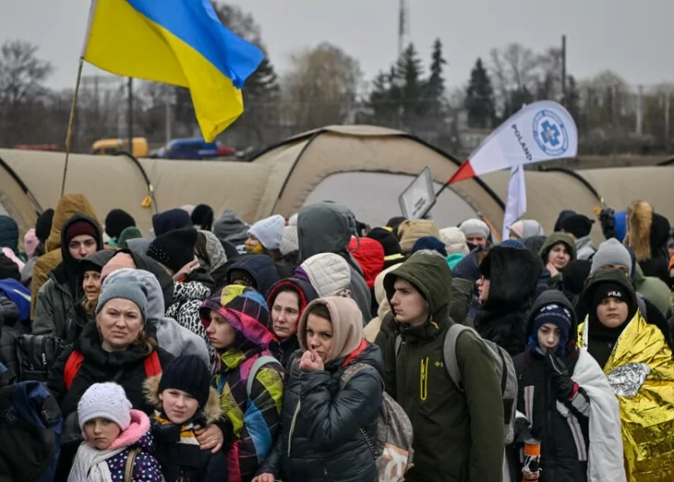 Kremlin's war in Ukraine has pushed more than 1.5 million people across Ukraine's borders Louisa GOULIAMAKI AFP
