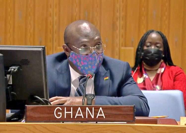 Ghana Calls For Ceasefire In Russia-Ukraine Conflict 1 Ghana’s Permanent Representative to the United Nations Security Council (UNSC), Ambassador Harold Agyeman, has called on parties involved in the Russia-Ukraine crisis to heed calls for an immediate and unconditional ceasefire.