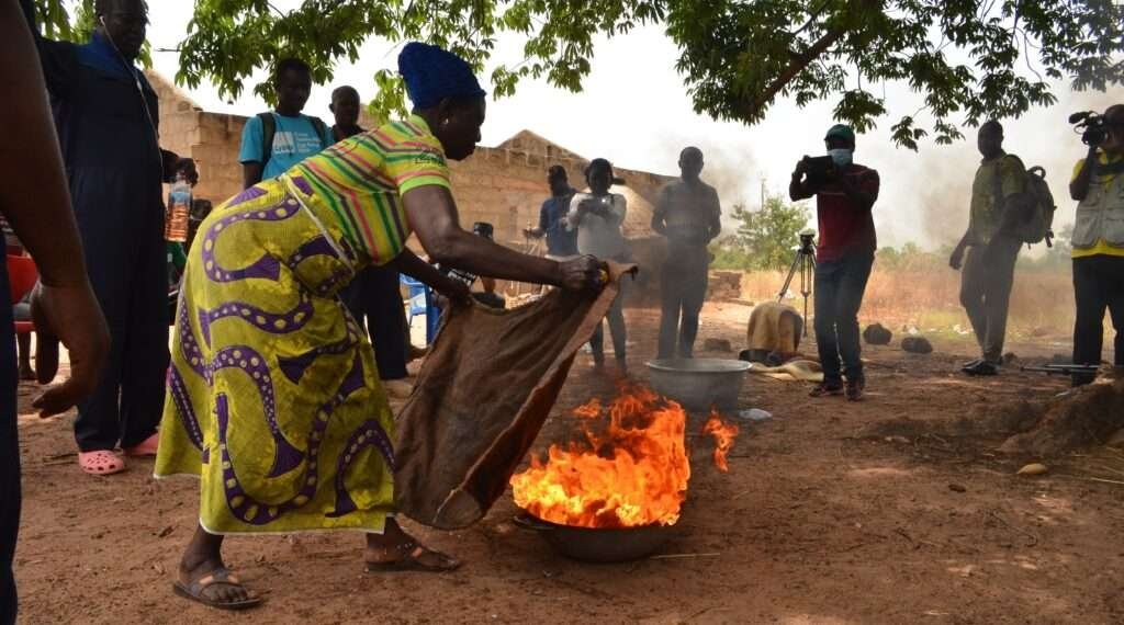 PFAG Set to Facilitate A Bush Fire Prevention Training For Farmers In The Northern Region 1 Firefighting with sack 1 1024x678 1