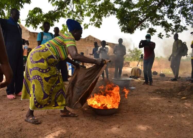 PFAG Set to Facilitate A Bush Fire Prevention Training For Farmers In The Northern Region 1 Firefighting with sack 1 1024x678 1