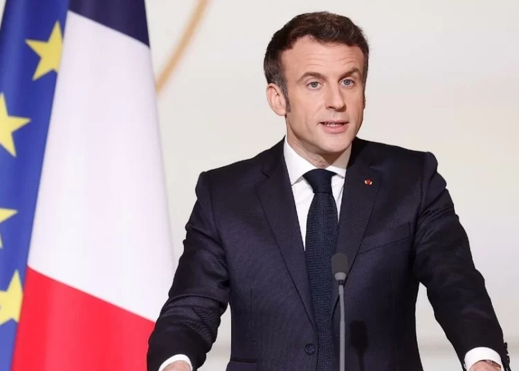 France's President Emmanuel Macron at the Élysée Palace in Paris on February 17, 2022. © Ian Langsdon, AFP (file photo)