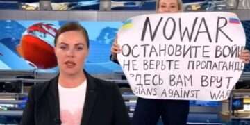 Russian journalist, Marina Ovsyannikova
