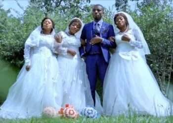 Man marries identical triplets in Congo 9 triplets on the same day. The 32-year-old man, identified as Luwizo, married three sisters named Natalie, Nadege, and Natasha