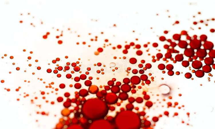 Blockchain Technology to Support Deforestation-Free Palm Oil Piloted- Unilever, SAP 1 floating red oil drops water surface abstract close up 60391324