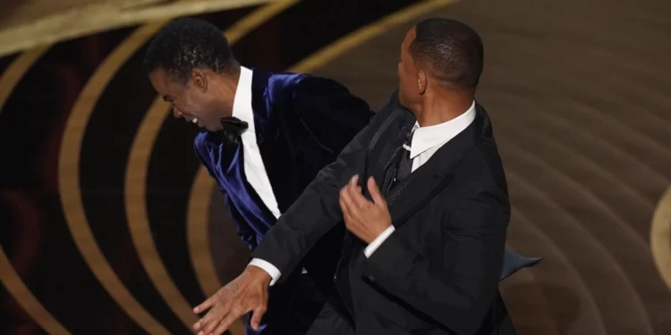 Will Smith slaps Chris Rock for mocking his wife, Jada Pinkett Smith