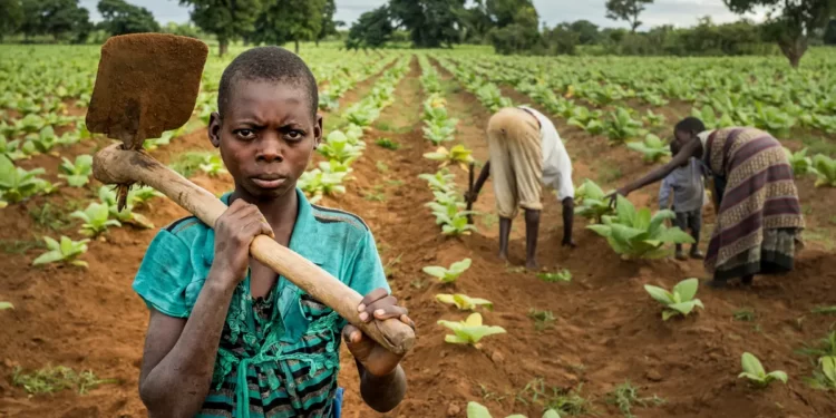 GAWU Champions Petition to End Child Labour in Agric Sector Ahead of WCLC '22 1 Child working on the farm