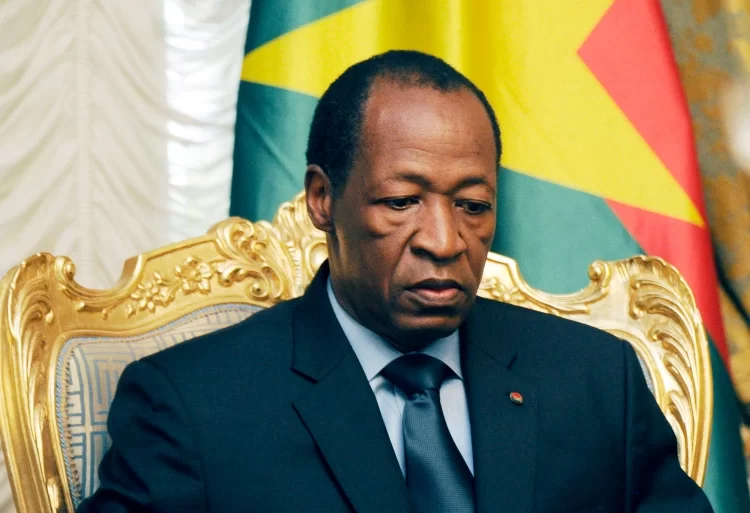A military court in Burkina Faso on April 6, 2022, handed down a life term to former President Blaise Compaore for the 1987 assassination of revolutionary leader Thomas Sankara, following a six-month trial [File: Sia Kambou/AFP]
Published On 6 Apr 2022