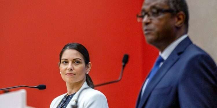 Priti Patel and Rwanda Foreign Minister Vincent Biruta said their plan was "bold and innovative"