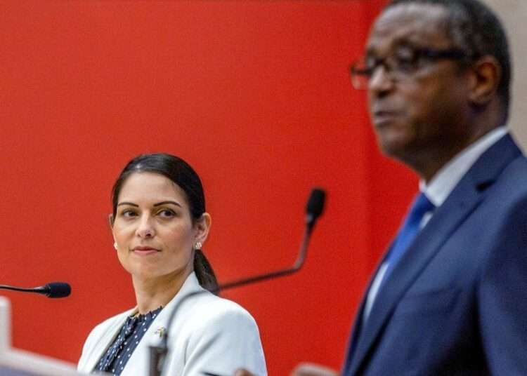 Rwanda Asylum Critics Have no Solutions- Patel 1 Priti Patel and Rwanda Foreign Minister Vincent Biruta said their plan was "bold and innovative"