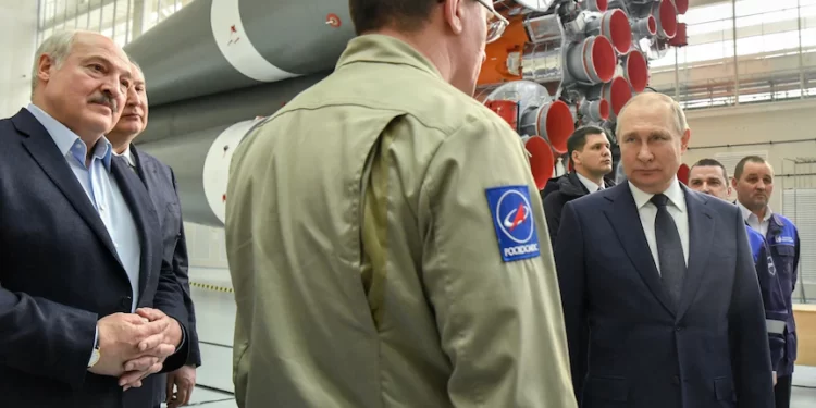 Ukraine War: Attempts to Isolate Moscow Will Fail- Putin 1 Vladimir Putin and Alexander Lukashenko visited the Vostochny Cosmodrome in Russia's Amur Region.(Reuters: Kremlin/Sputnik/Evgeny Biyatov)