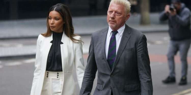 Tennis Champion, Becker Sentenced to Jail Over Bankruptcy 1 Boris Becker and his partner Lilian de Carvalho Monteiro