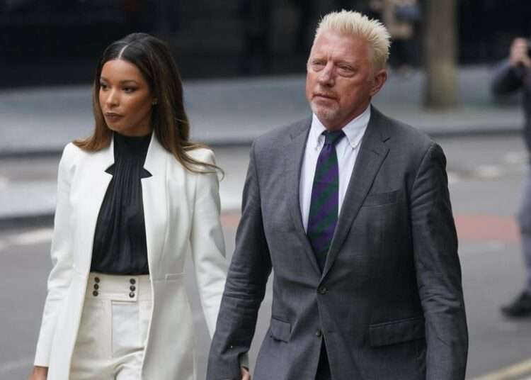 Boris Becker and his partner Lilian de Carvalho Monteiro