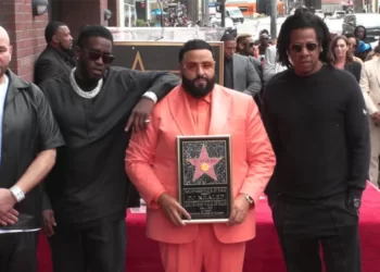 DJ Khaled, drew several stars to his own star dedication on the Hollywood Walk of Fame.