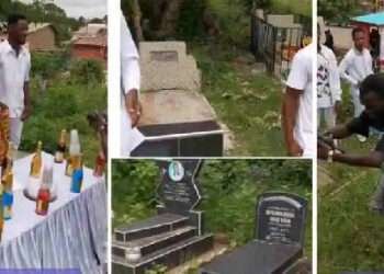 Man causes stir after organizing all-white birthday party at cemetery