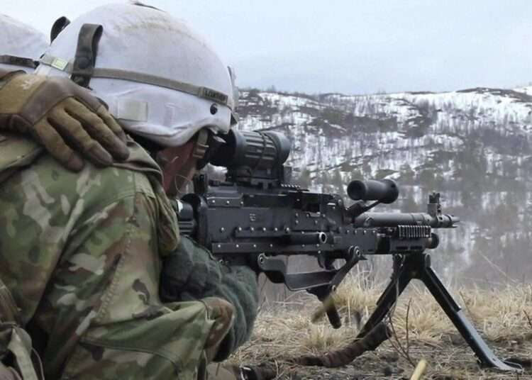US paratroopers taking part in the NATO training