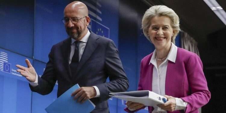 European Commission President Ursula von der Leyen and European Council Chief, Charles Michel