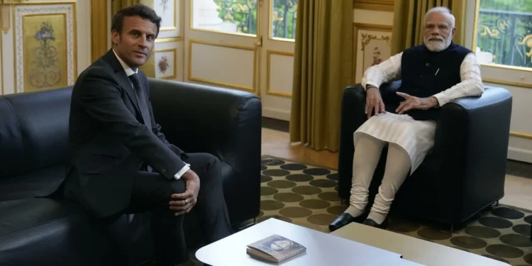 French President, Emmanuel Macron and Indian PM, Narendra Modi