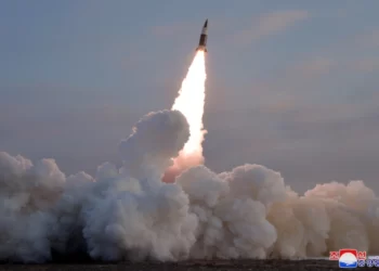 South Korea and Japan say the North launched a projectile on Wednesday, marking its 14th launch this year [File: KCNA via Reuters]