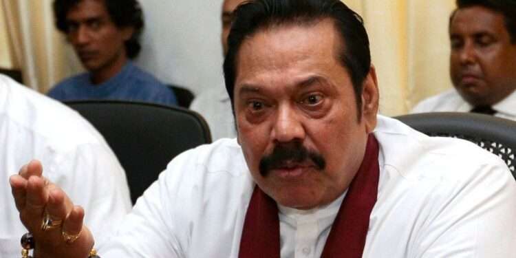 Sri Lanka's Prime Minister, Mahinda Rajapaksa