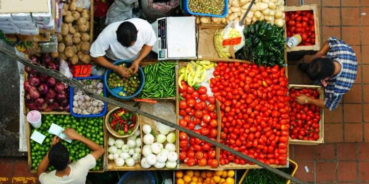 Food commodities in the market