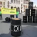 ‘Big Blow to Putin’s war’: EU Sanctions Approved on Russian oil 11 A protest in front of the parliament in Budapest to demand the Hungarian government not oppose EU sanctions on Russian oil