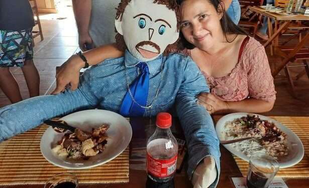 Meirivone Rocha Moraes and her ragdoll husband