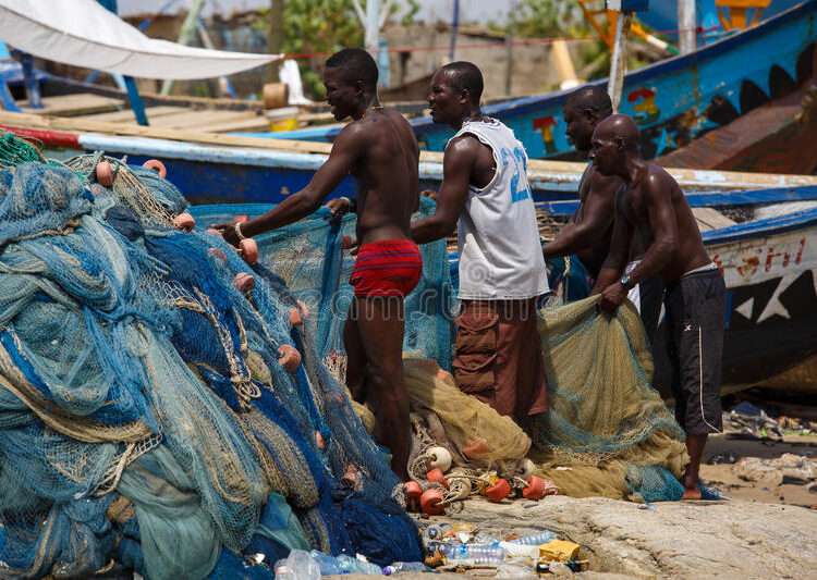 Fishermen at work
