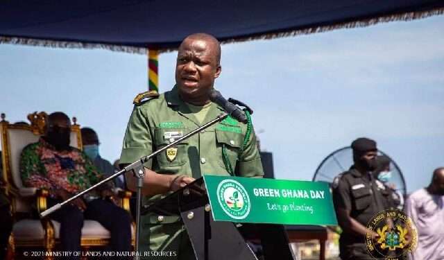 Lands Minister Commended For Sustaining Green Ghana Project 1 Member of Parliament for Anyaa Sowutuom, Dr Dickson Adomako-Kissi, has commended the Minister for Lands and Natural Resources, Samuel Abu Jinapor, on continuing with the Green Ghana Initiative aimed at planting trees to reduce deforestation in the country.