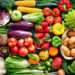 VEPEAG and GAVEX Merge to Boost Vegetable Export 11 Food background with assortment of fresh healthy organic fruits and vegetables on the table