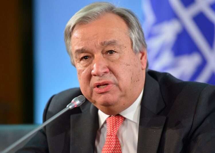 UN Secretary Genera,l António Guterres.