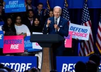 Biden Asks For a Democrat Majority to Codify Roe v. Wade 8 President Biden addressing Democrats at Howard Theatre