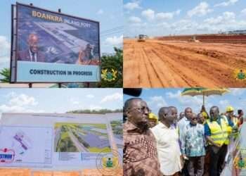 $330 Million Boankra Inland Port Expected To Be Completed By March 2024 2 President Akufo-Addo, has been assured that the $330 million Boankra Integrated Logistics Terminal project, which has been on the drawing board for some eighteen (18) years, will be completed by the first quarter of 2024.