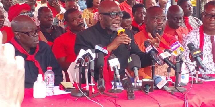 GUTA Suspends Strike 1 File Photo: GUTA President Addressing the Media