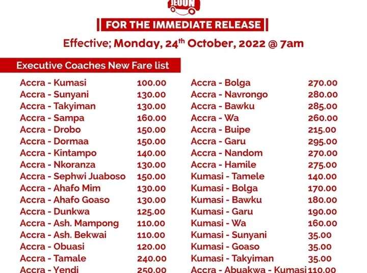 VIP JEOUN Announces New Transport Fares Effective today. 1 FB IMG 16666017811908014